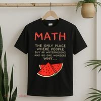 Math And Watermelons Mathematics Calculation Numbers T-Shirt thumb 2