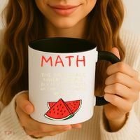 Math And Watermelons Mathematics Calculation Numbers Coffee Mug thumb 3