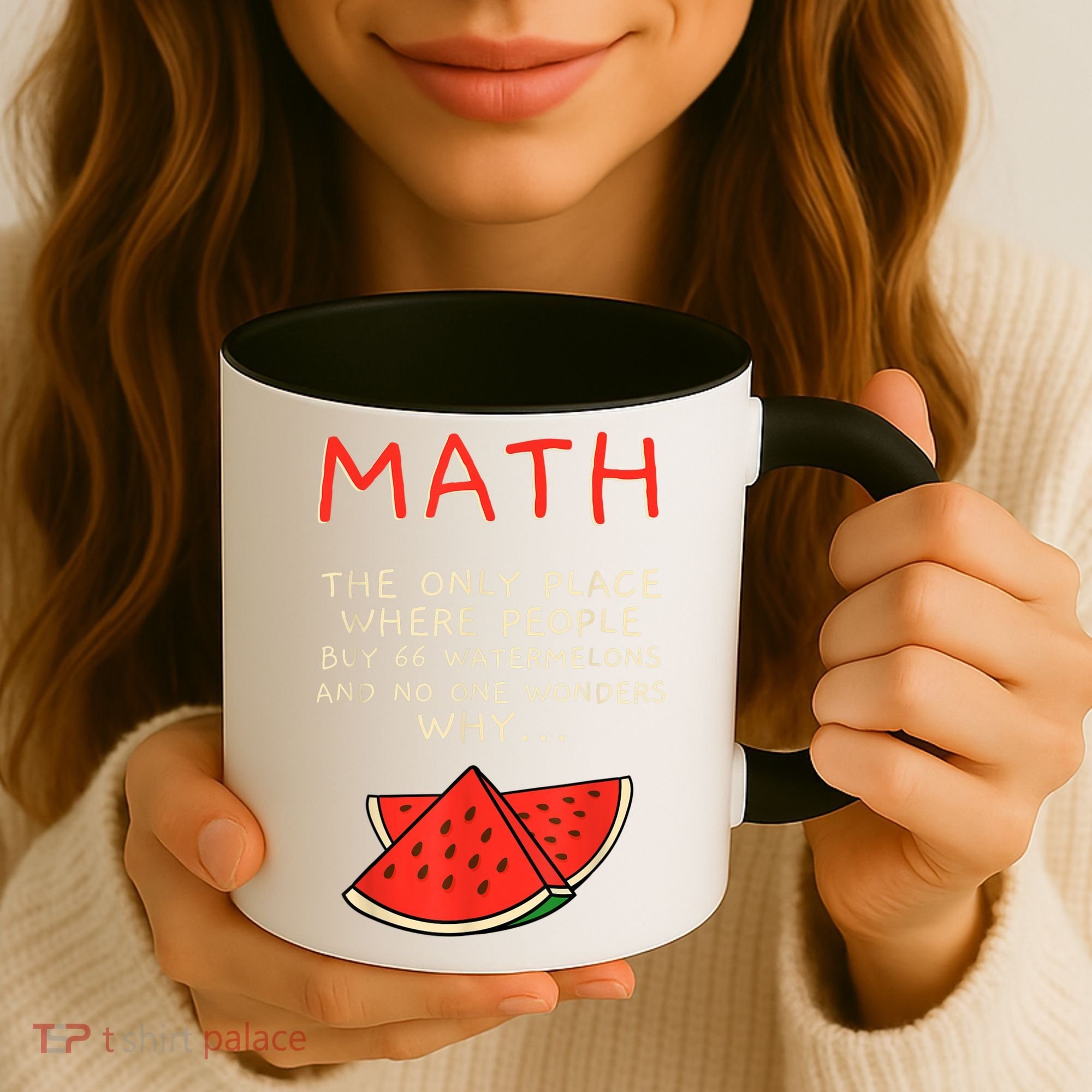 Math And Watermelons Mathematics Calculation Numbers Coffee Mug
