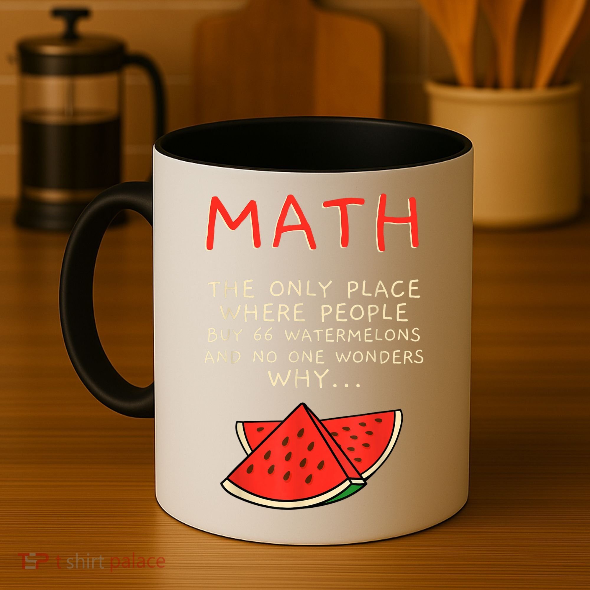 Math And Watermelons Mathematics Calculation Numbers Coffee Mug