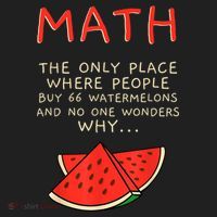 Math And Watermelons Mathematics Calculation Numbers Beanie thumb 2