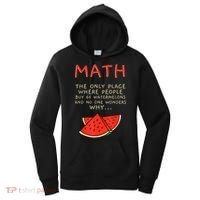 Math And Watermelons Mathematics Calculation Numbers Women's Hoodie thumb 0
