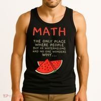Math And Watermelons Mathematics Calculation Numbers Tank Top thumb 3
