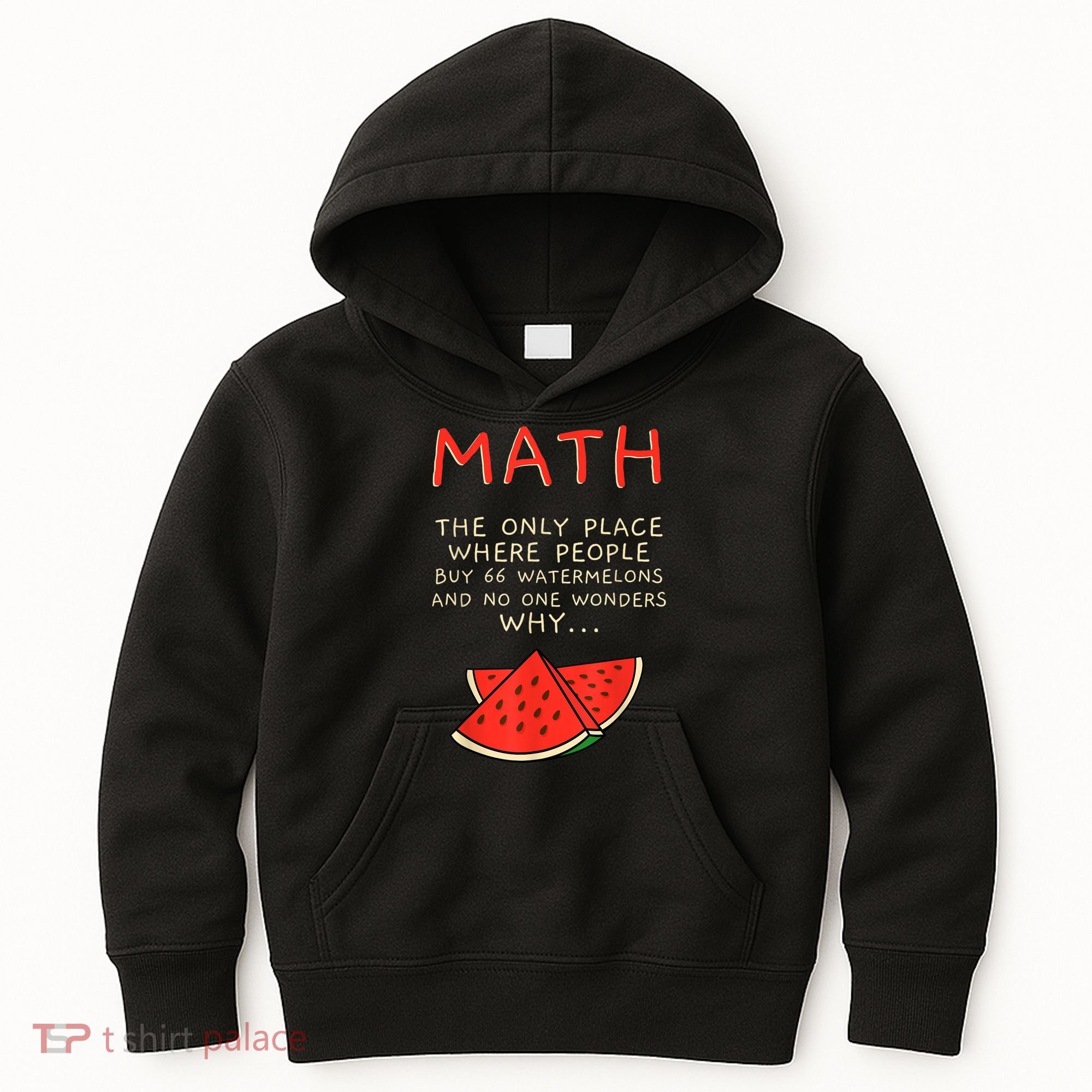 Math And Watermelons Mathematics Calculation Numbers Kids Hoodie