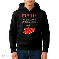Math And Watermelons Mathematics Calculation Numbers Kids Hoodie thumb 4