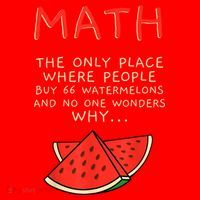 Math And Watermelons Mathematics Calculation Numbers Santa Hat thumb 1