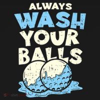 Mens Always Wash Your Balls Funny Gift Funny Joke Golf Professional Gift Ornament thumb 1