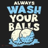 Mens Always Wash Your Balls Funny Gift Funny Joke Golf Professional Gift Hat thumb 2