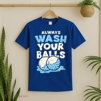 Mens Always Wash Your Balls Funny Gift Funny Joke Golf Professional Gift T-Shirt thumb 2