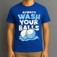 Mens Always Wash Your Balls Funny Gift Funny Joke Golf Professional Gift T-Shirt thumb 3