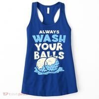 Mens Always Wash Your Balls Funny Gift Funny Joke Golf Professional Gift Women's Tank Top thumb 0