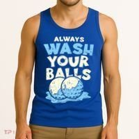 Mens Always Wash Your Balls Funny Gift Funny Joke Golf Professional Gift Tank Top thumb 3
