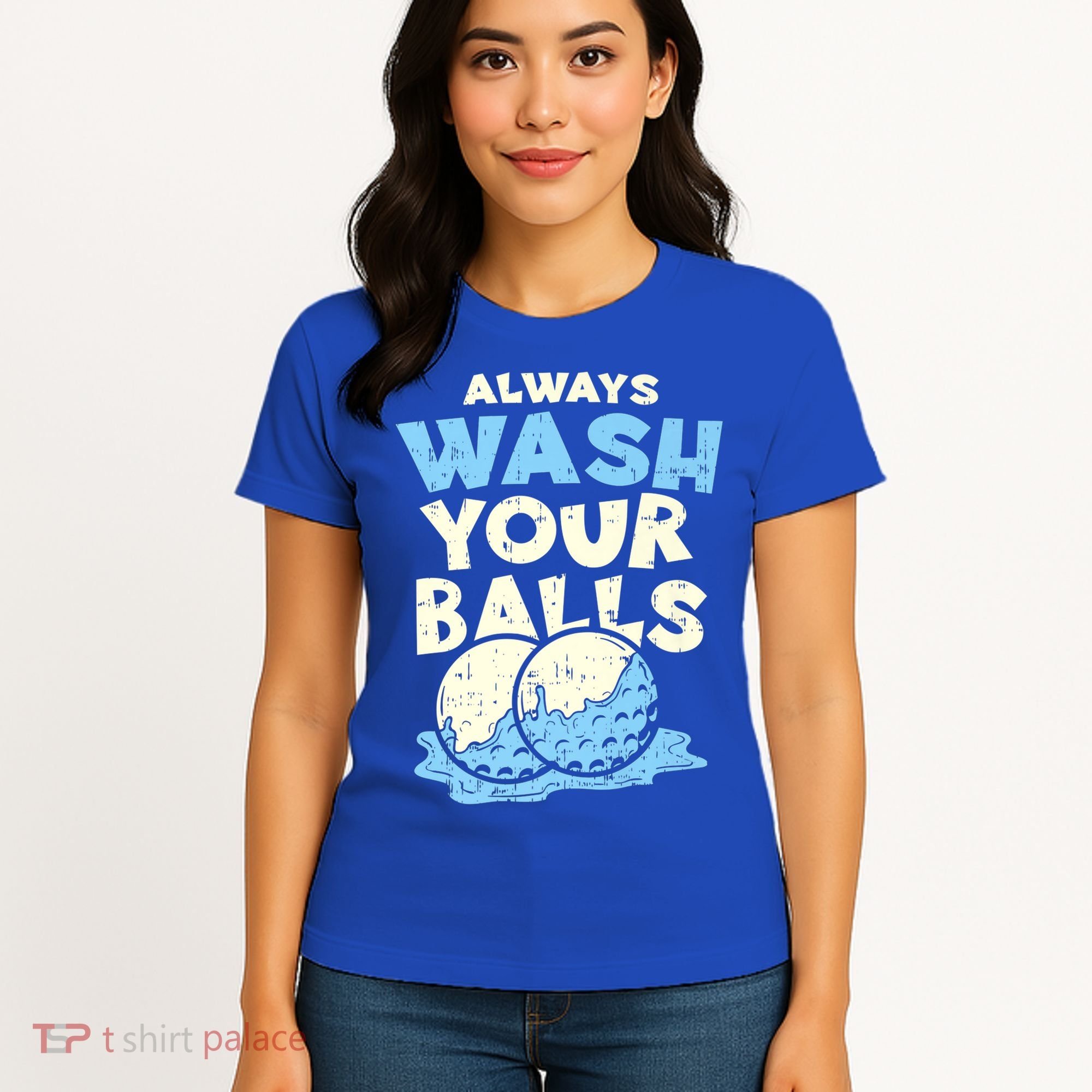 Mens Always Wash Your Balls Funny Gift Funny Joke Golf Professional Gift Women's T-Shirt