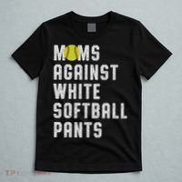 Moms Against White Softball Pants T-Shirt thumb 5