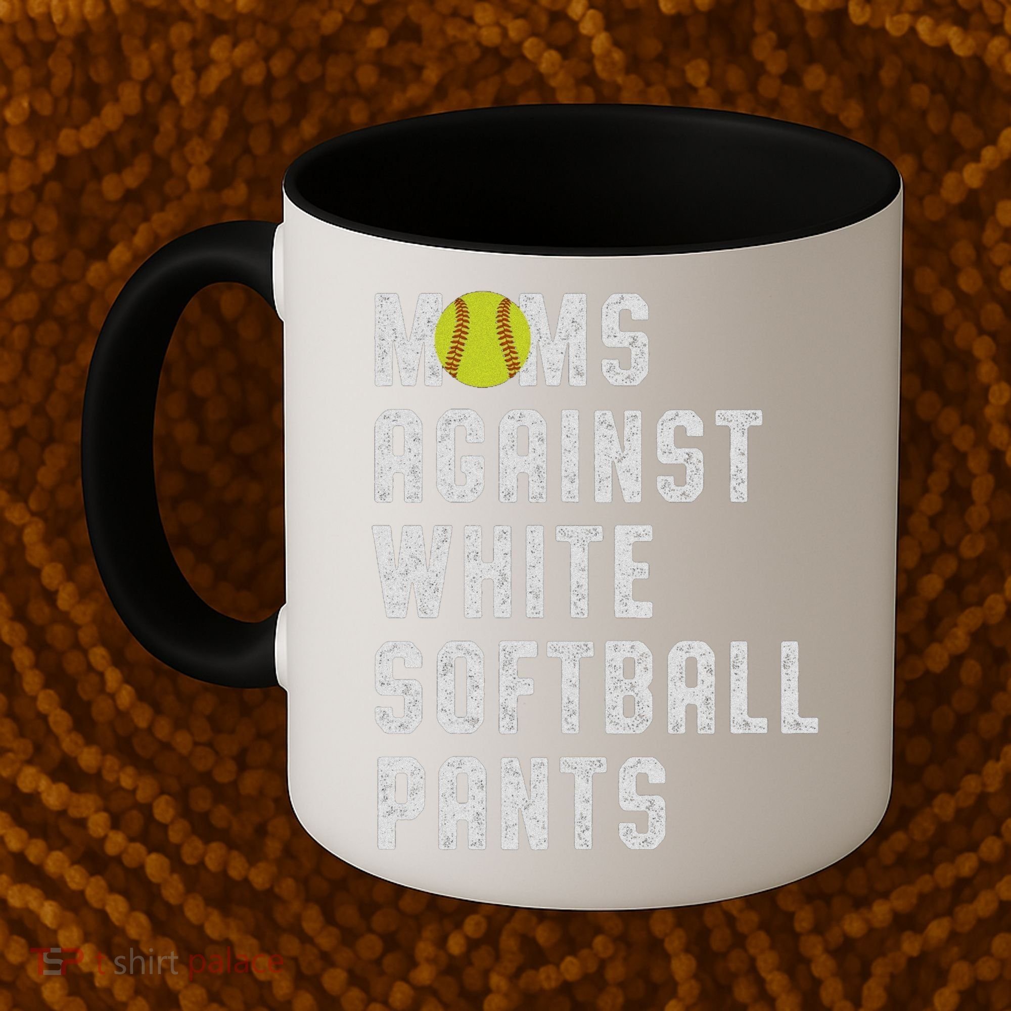 Moms Against White Softball Pants Coffee Mug