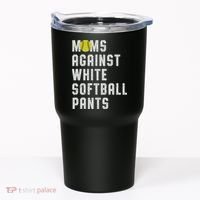 Moms Against White Softball Pants Tumbler thumb 0