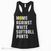 Moms Against White Softball Pants Women's Tank Top thumb 0