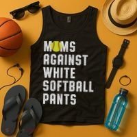 Moms Against White Softball Pants Tank Top thumb 4