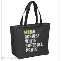 Moms Against White Softball Pants Tote Bag thumb 2