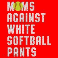 Moms Against White Softball Pants Santa Hat thumb 1