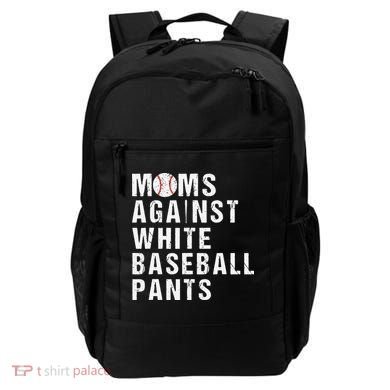 Moms Against White Baseball Pants Backpack