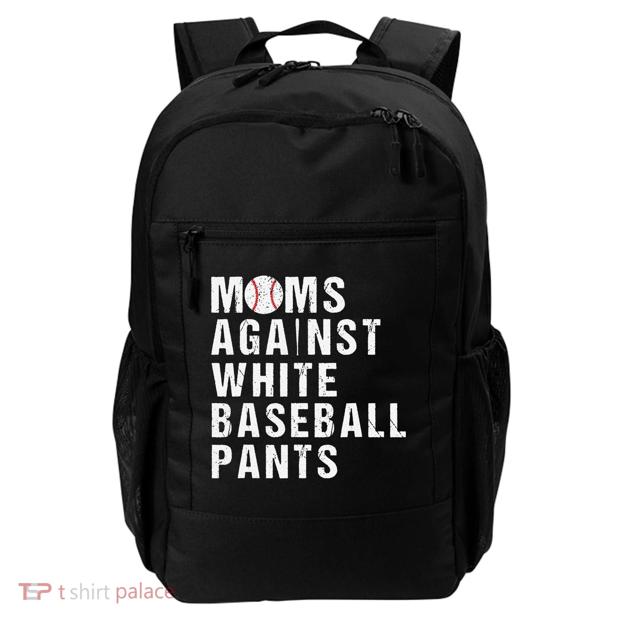 Moms Against White Baseball Pants Backpack