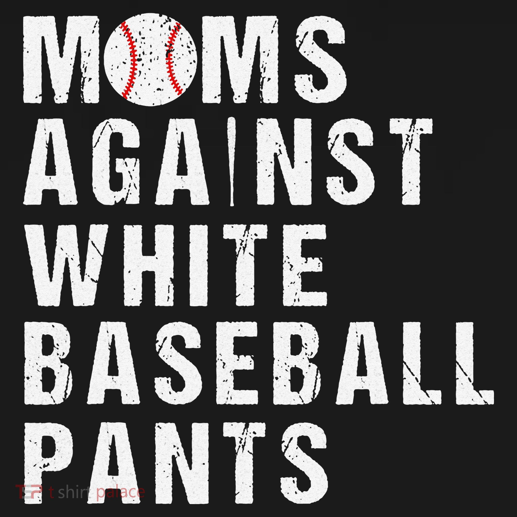 Moms Against White Baseball Pants Backpack