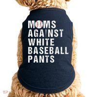 Moms Against White Baseball Pants Doggie Tank thumb 0