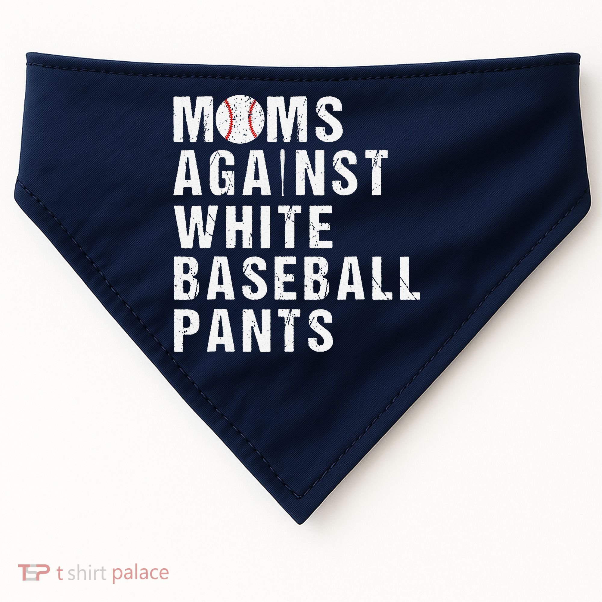 Moms Against White Baseball Pants USA-Made Doggie Bandana