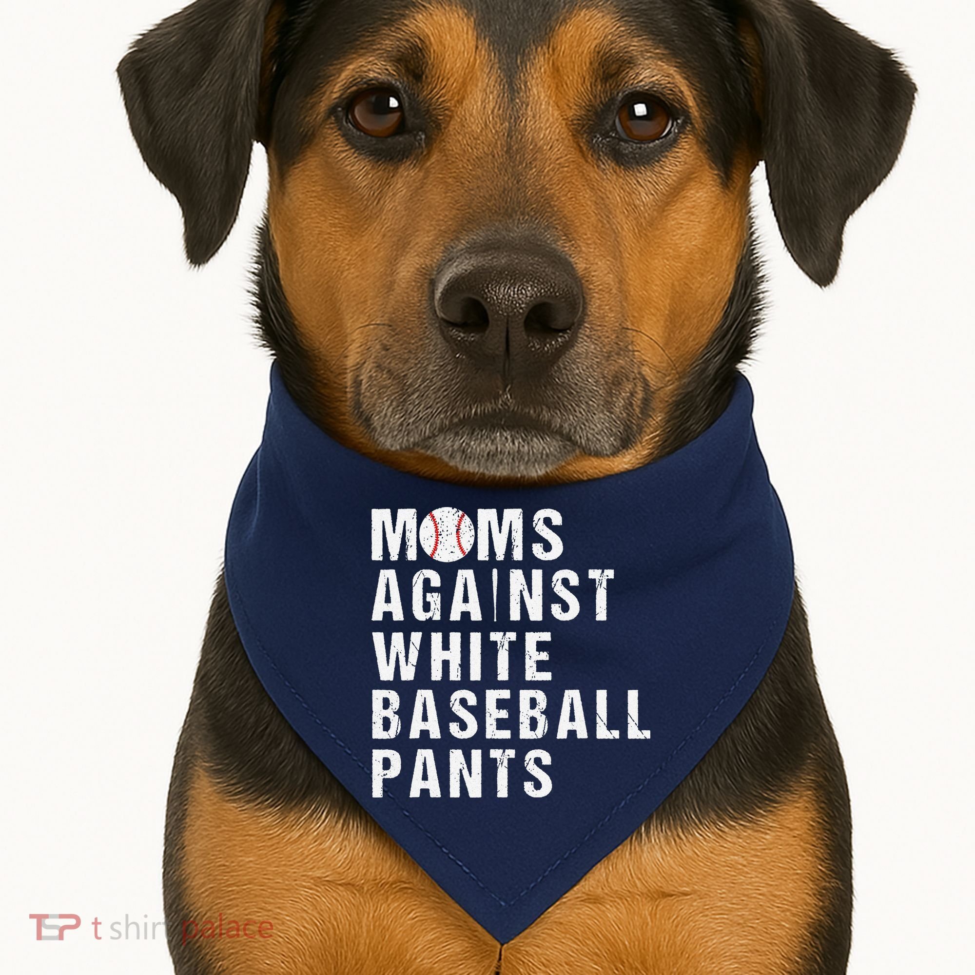 Moms Against White Baseball Pants USA-Made Doggie Bandana