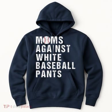 Moms Against White Baseball Pants Hoodie
