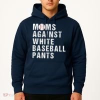 Moms Against White Baseball Pants Hoodie thumb 2