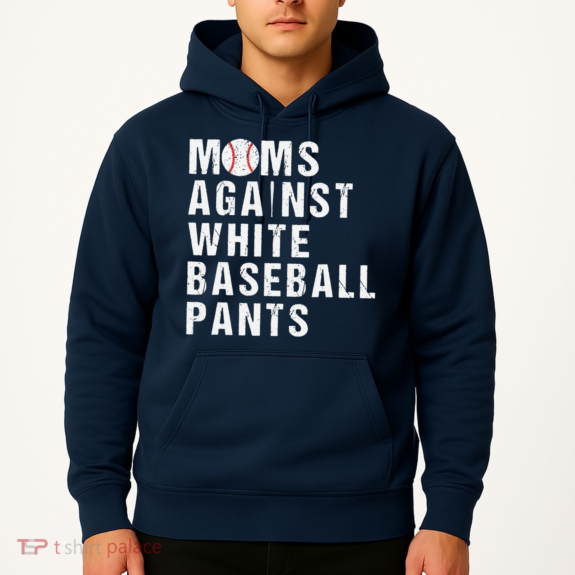 Moms Against White Baseball Pants Hoodie