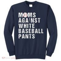 Moms Against White Baseball Pants Sweatshirt thumb 0