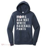 Moms Against White Baseball Pants Women's Hoodie thumb 0