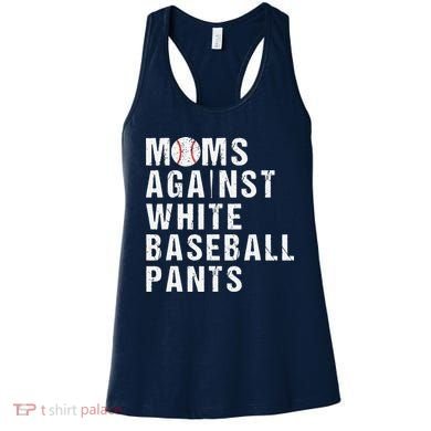 Moms Against White Baseball Pants Women's Tank Top