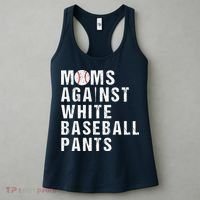 Moms Against White Baseball Pants Women's Tank Top thumb 3