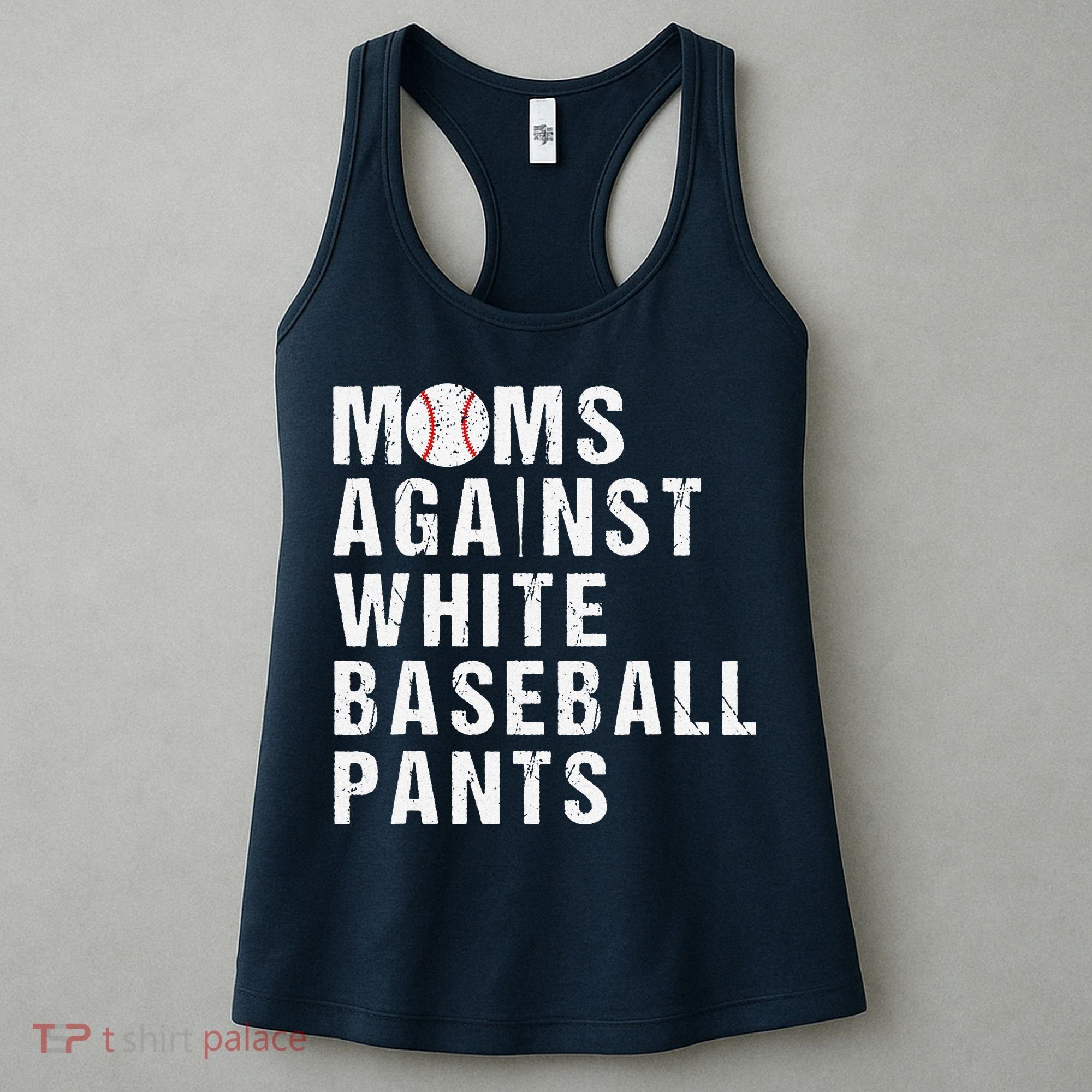 Moms Against White Baseball Pants Women's Tank Top