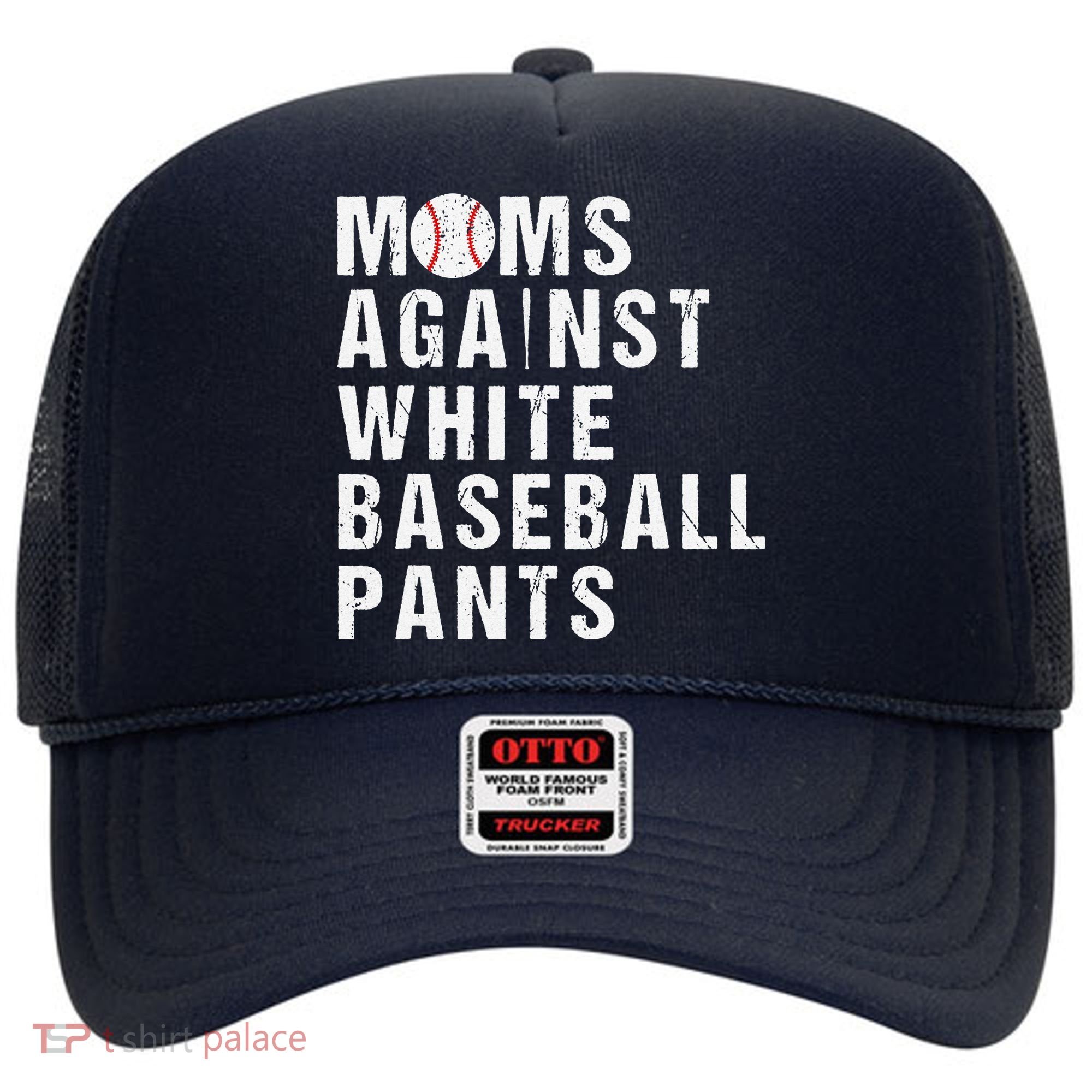 Moms Against White Baseball Pants Hat