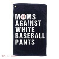 Moms Against White Baseball Pants Golf Towel thumb 0