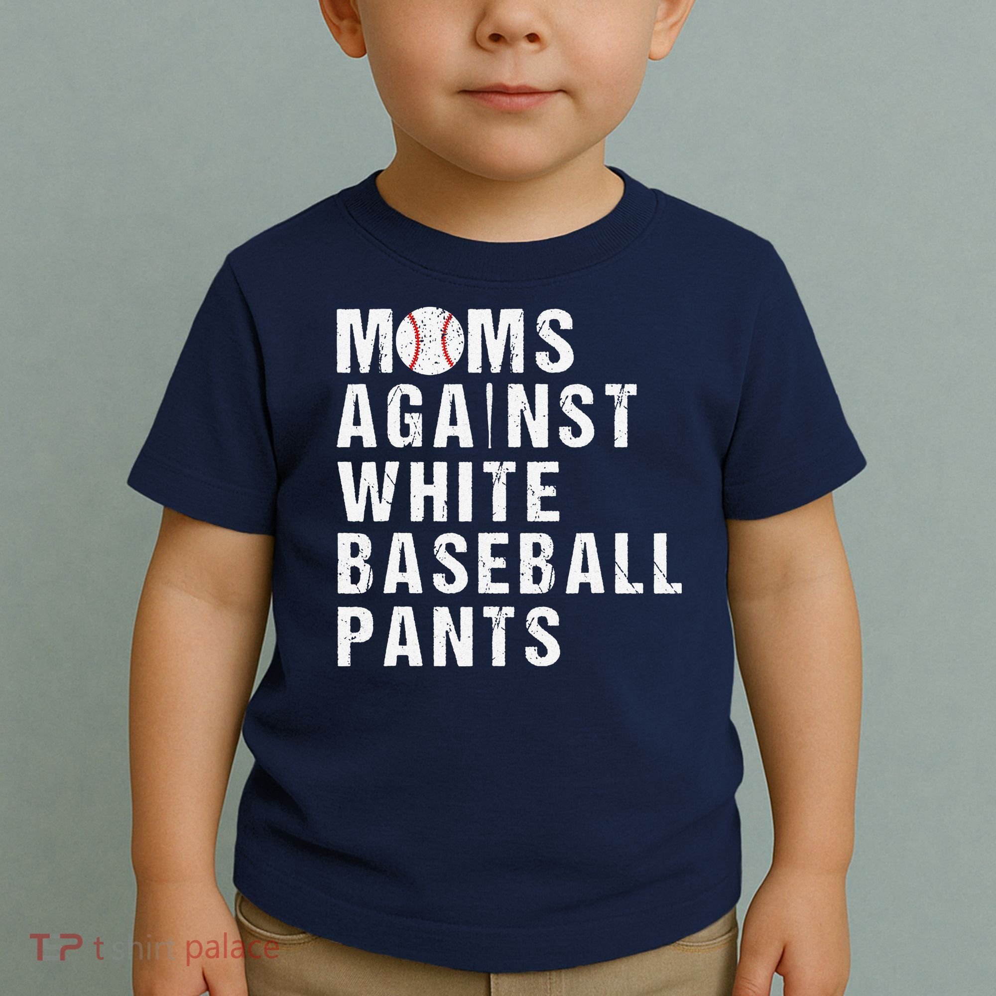 Moms Against White Baseball Pants Toddler T-Shirt