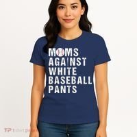 Moms Against White Baseball Pants Women's T-Shirt thumb 4