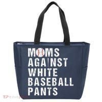 Moms Against White Baseball Pants Tote Bag thumb 0