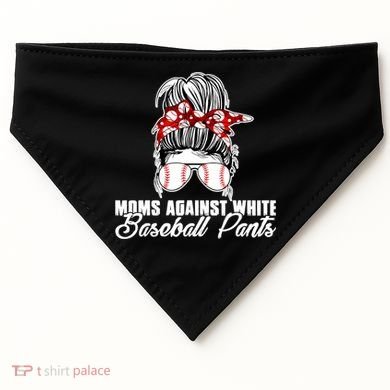 Moms Against White Baseball Pants USA-Made Doggie Bandana