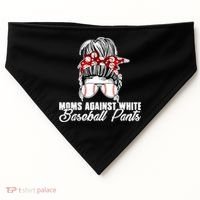 Moms Against White Baseball Pants USA-Made Doggie Bandana thumb 0