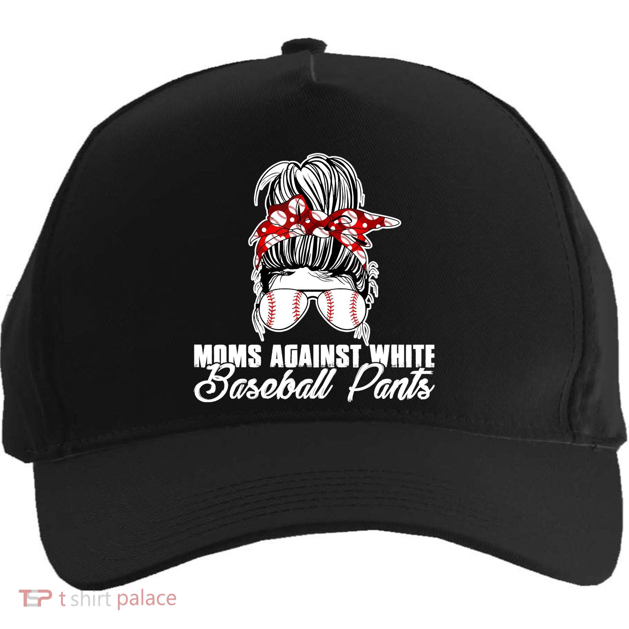 Moms Against White Baseball Pants Five-Panel Snapback Cap