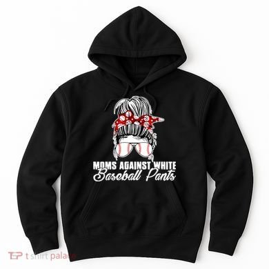 Moms Against White Baseball Pants Hoodie