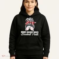 Moms Against White Baseball Pants Hoodie thumb 5