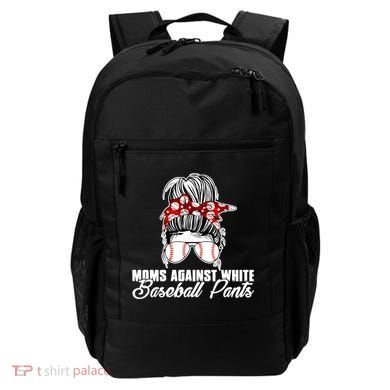 Moms Against White Baseball Pants Backpack