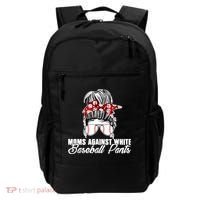 Moms Against White Baseball Pants Backpack thumb 0